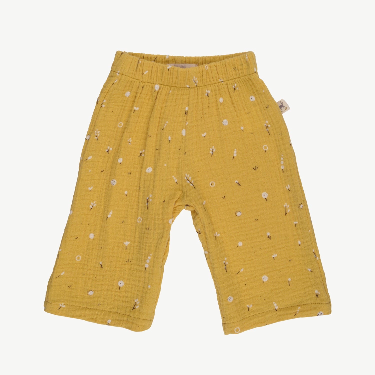 'dusty bloom' amber yellow muslin pants