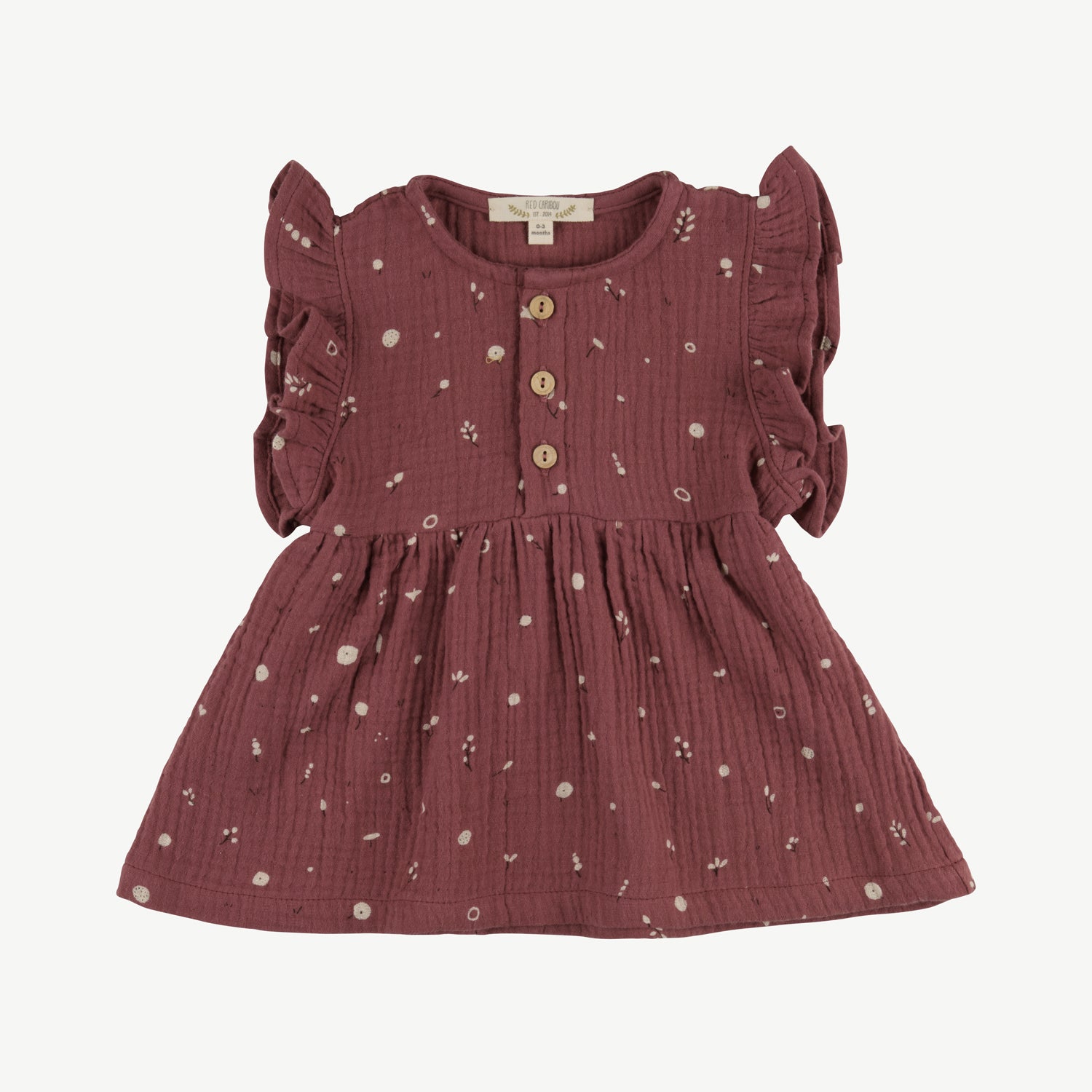 'dusty bloom' light mahogany muslin dress