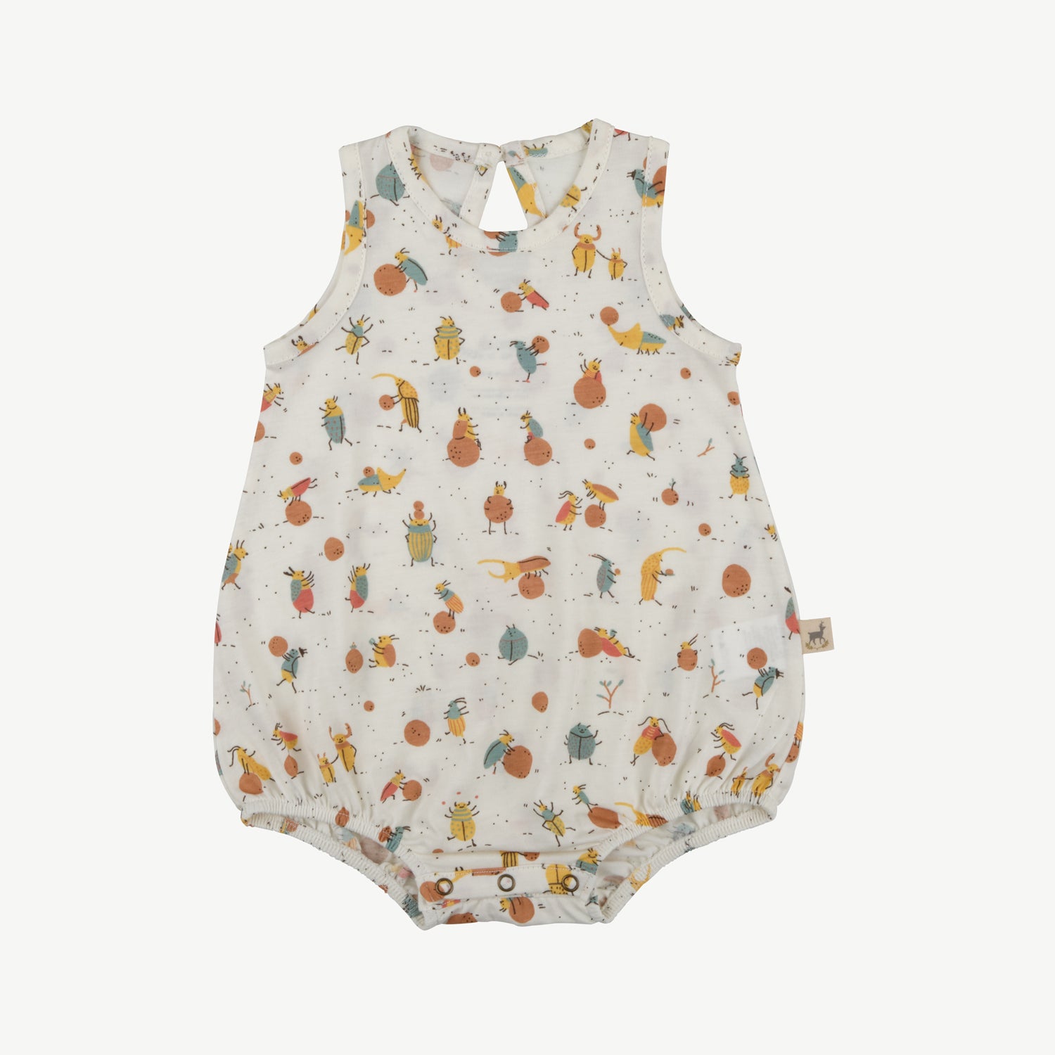 'juggling beetles' whisper white baggy onesie
