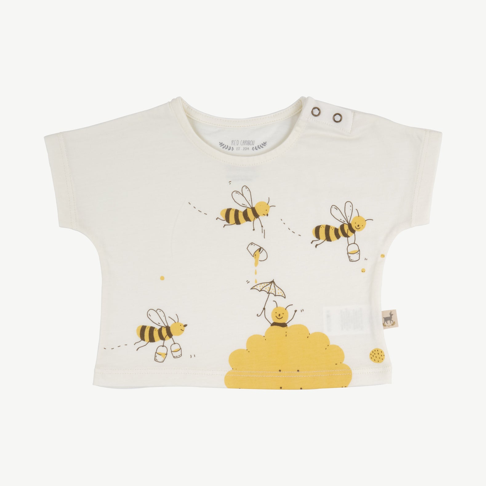 'beeing around' whisper white short sleeve t-shirt