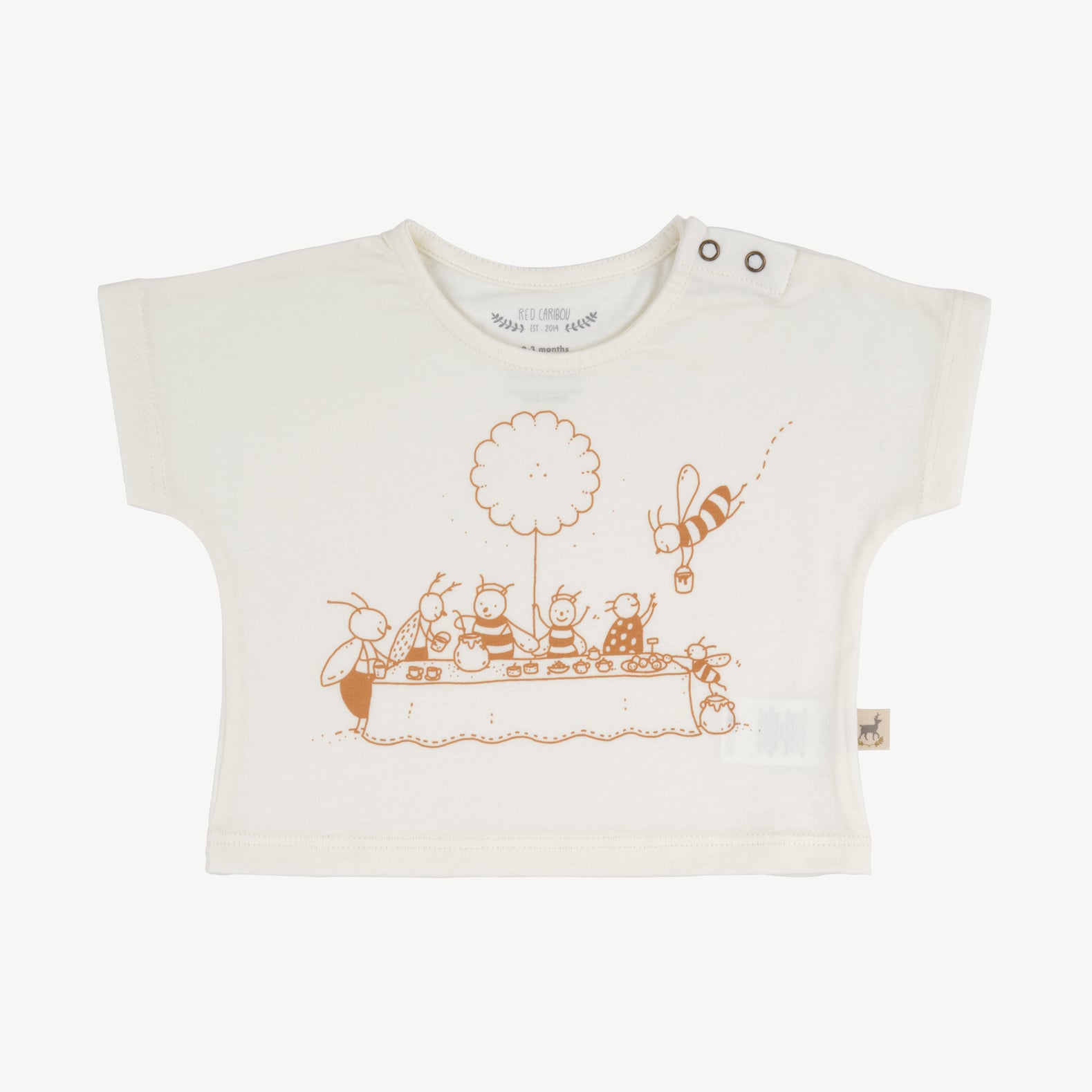 'garden carnival' whisper white short sleeve t-shirt