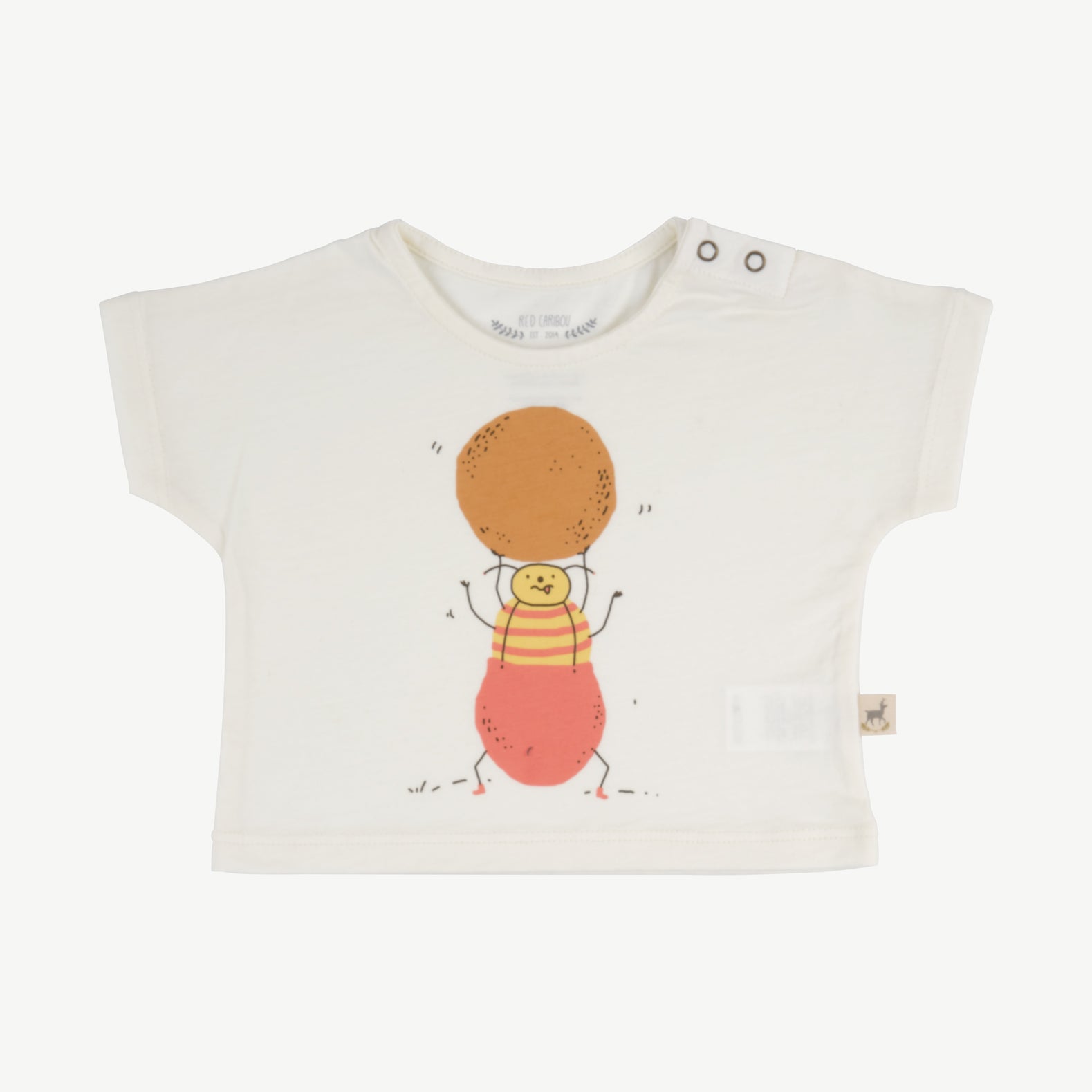 'strongbug' whisper white short sleeve t-shirt