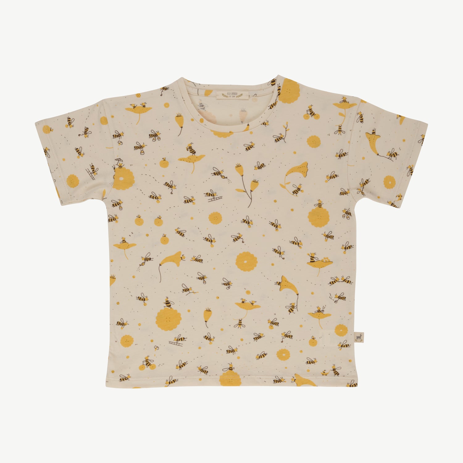 'buzzy bees' tapioca short sleeve t-shirt