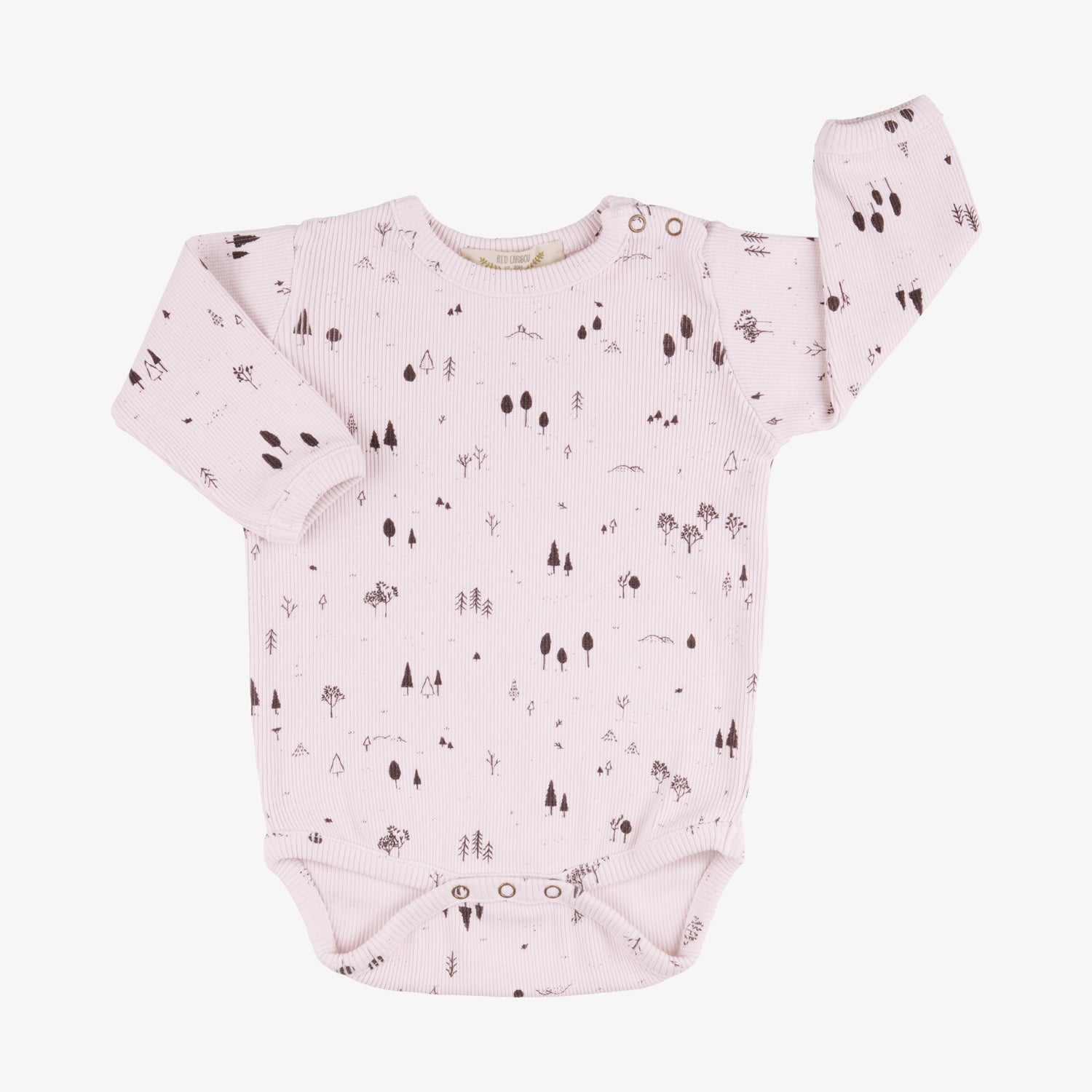 'the woods' orchid ice rib onesie