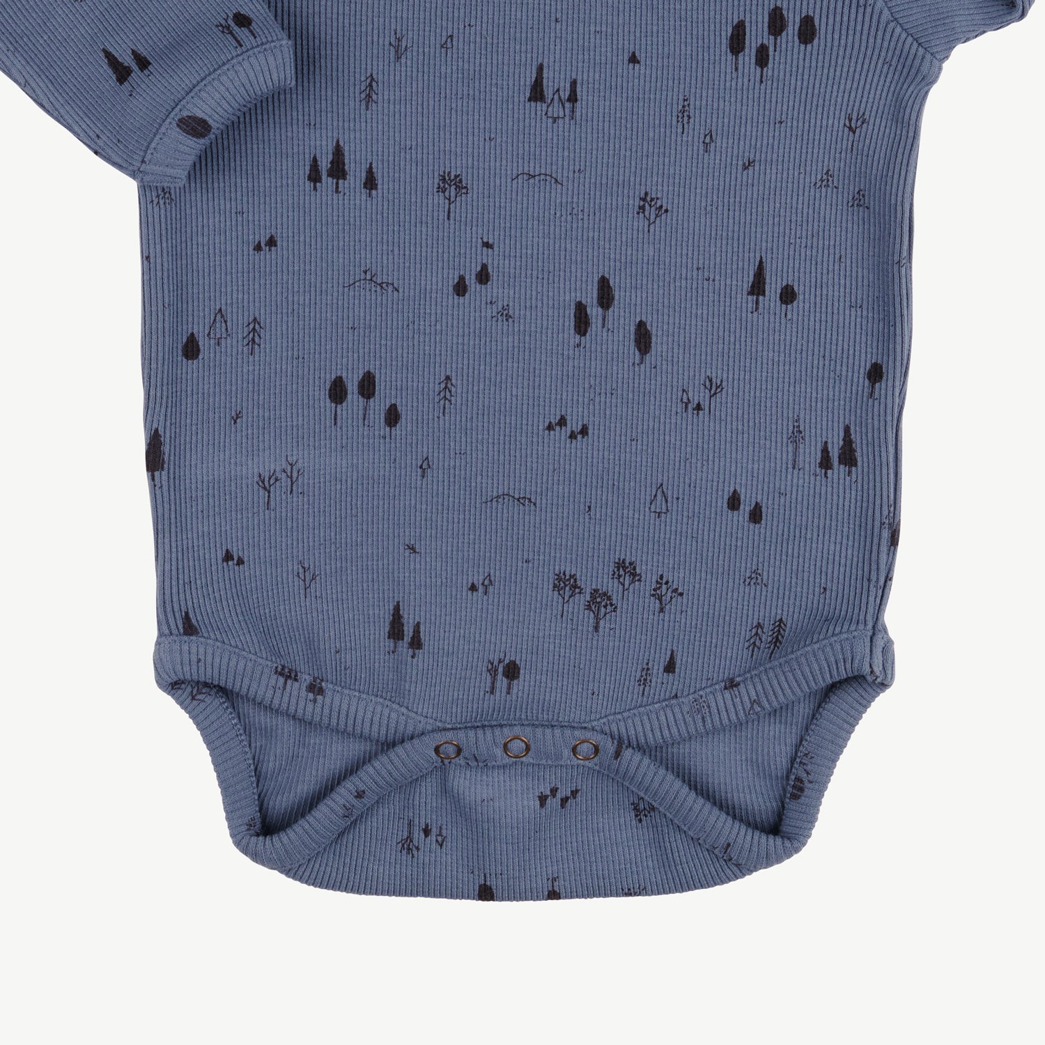 'the woods' blue mirage rib onesie