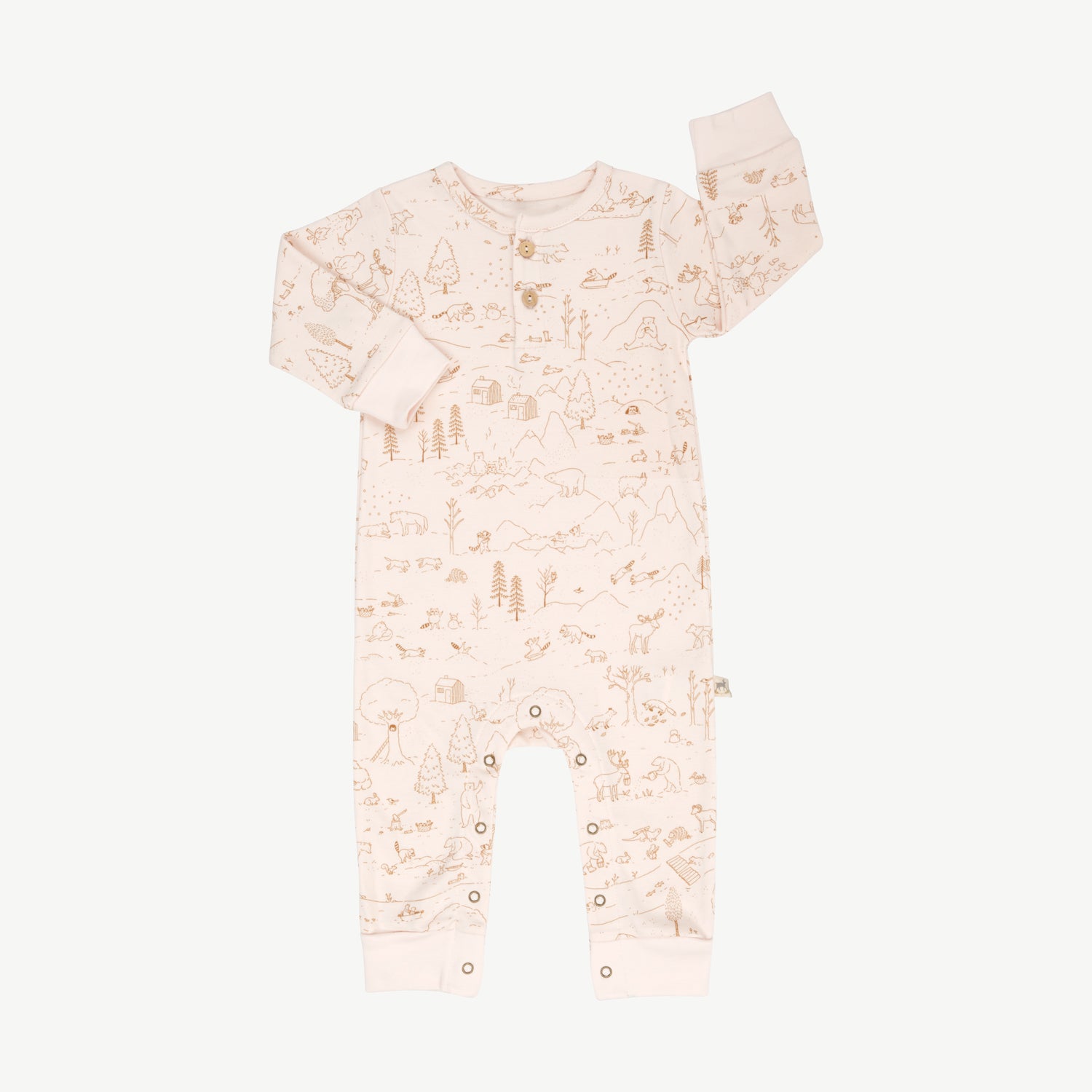 'the story' pearl buttons jumpsuit